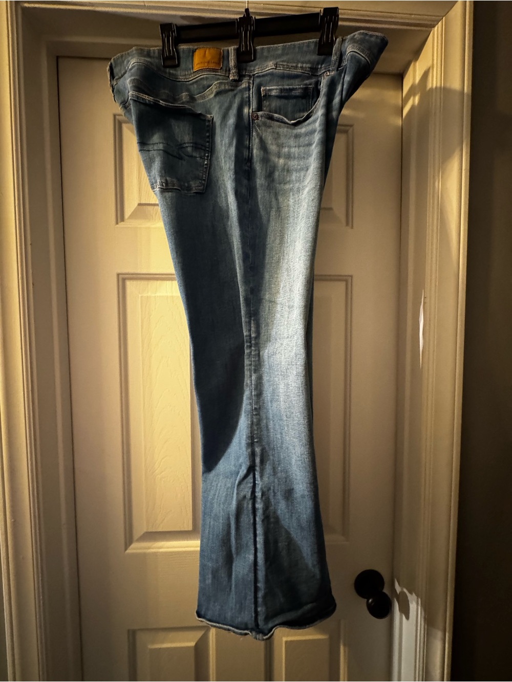 American Eagle Outfitters Kick Boot Medium Blue Flare Leg Jeans, Size 20S